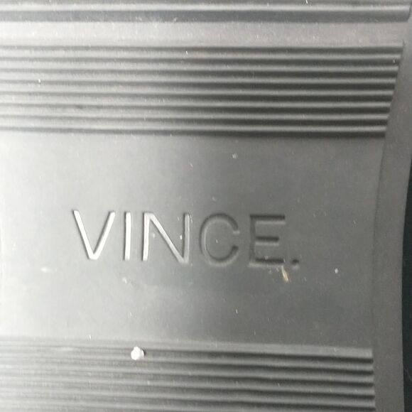 VINCE  Black Pace Leather Trainer SZ 12M - Picture 8 of 11